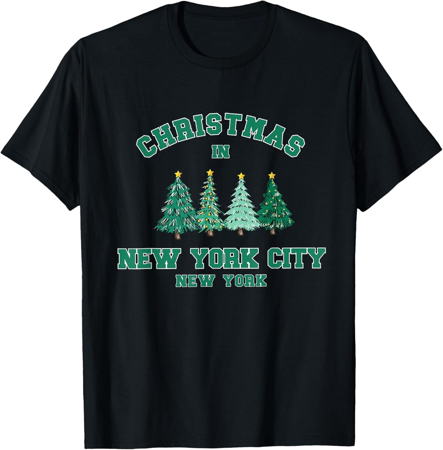 New York City Christmas Trip T-Shirt - T-Shirt | Black