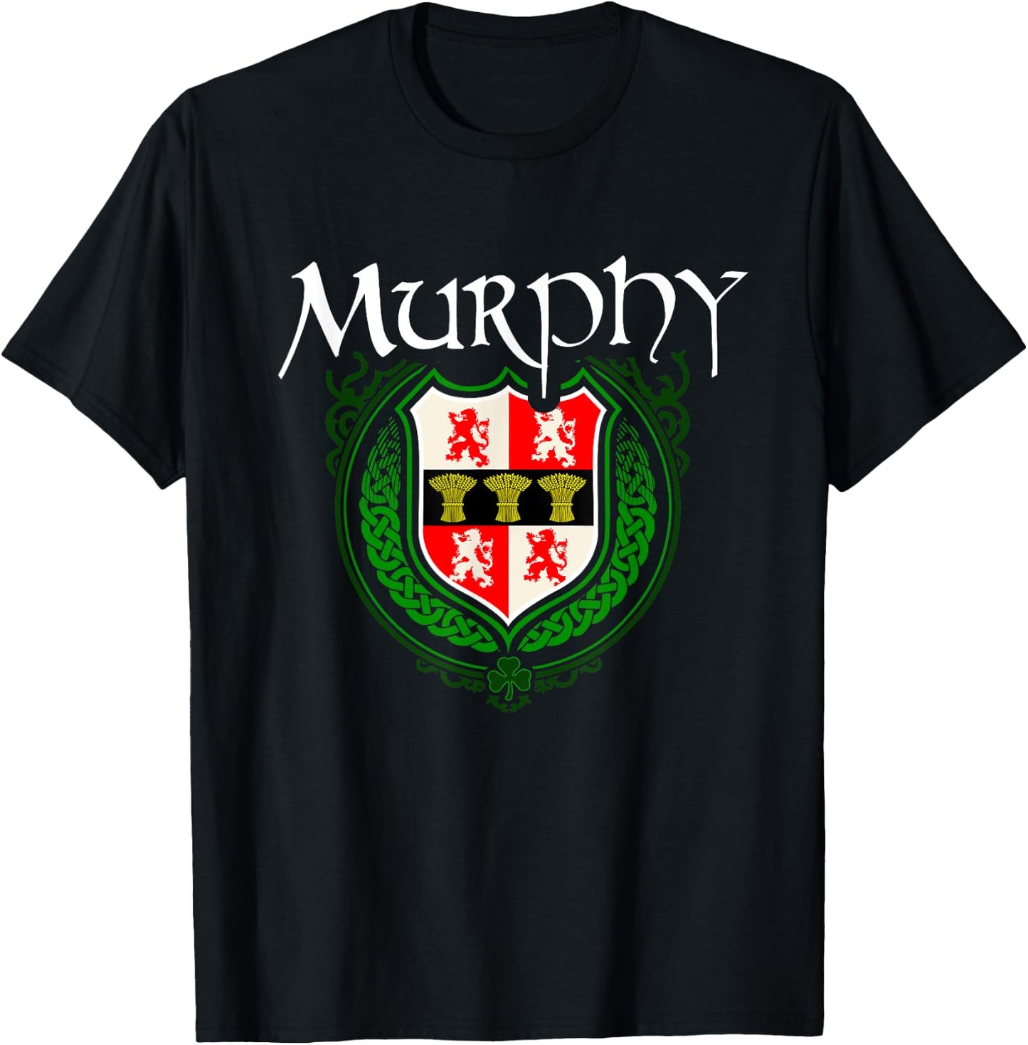 Murphy Surname Irish Clan Tartan Badge Ireland T-Shirt - T-Shirt | Black