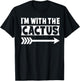 I'm With The Cactus Halloween Costume Cactus Halloween T-Shirt - T-Shirt | Black