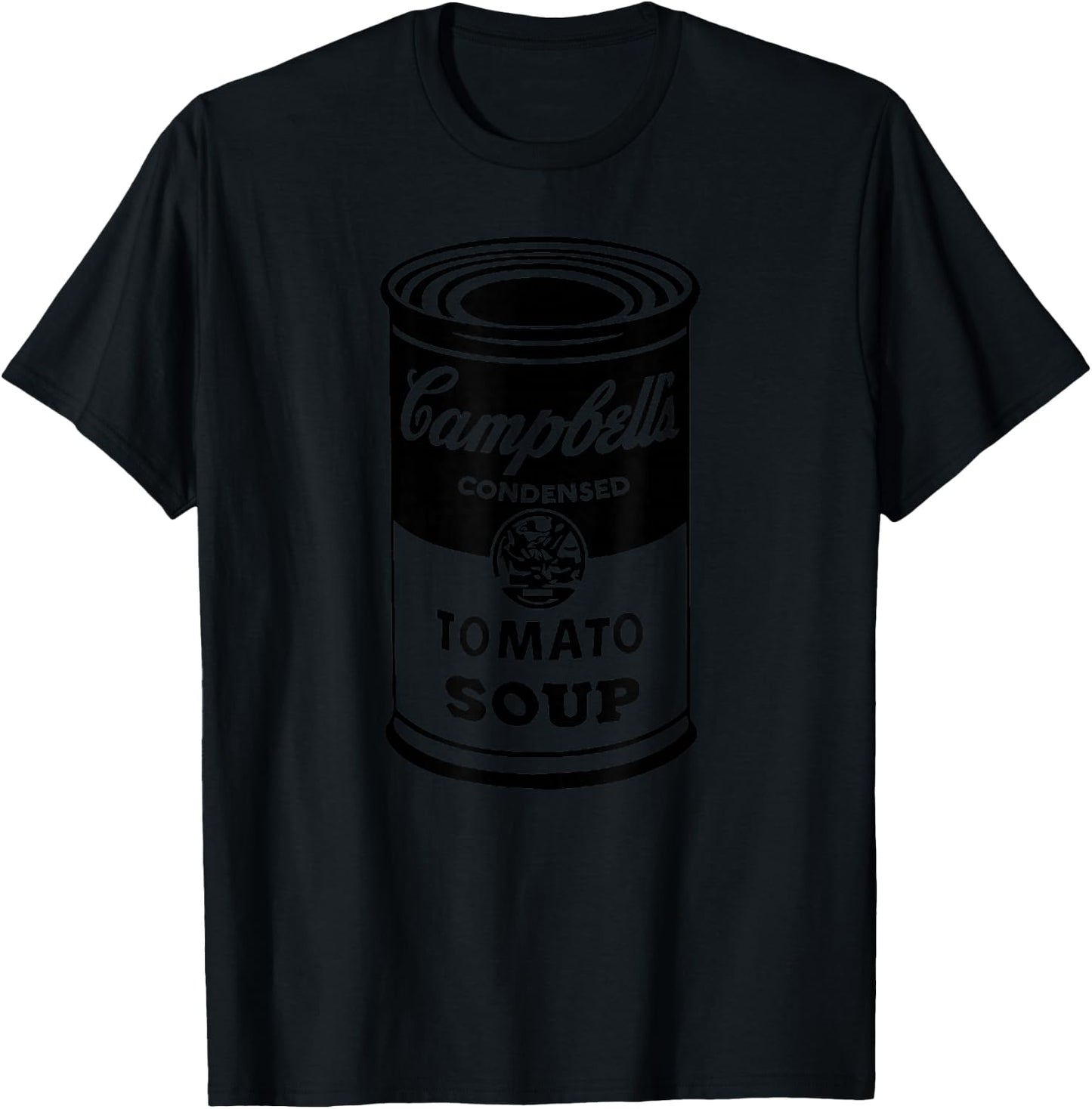 Tomato Soup Pop Art Motif Women's Men T-Shirt - T-Shirt | Black