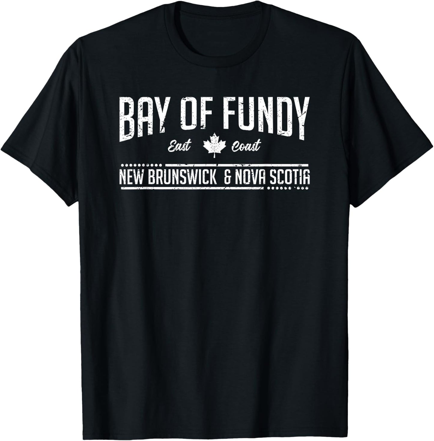Bay of Fundy New Brunswick Nova Scotia East Coast Canada T-Shirt - T-Shirt | Black
