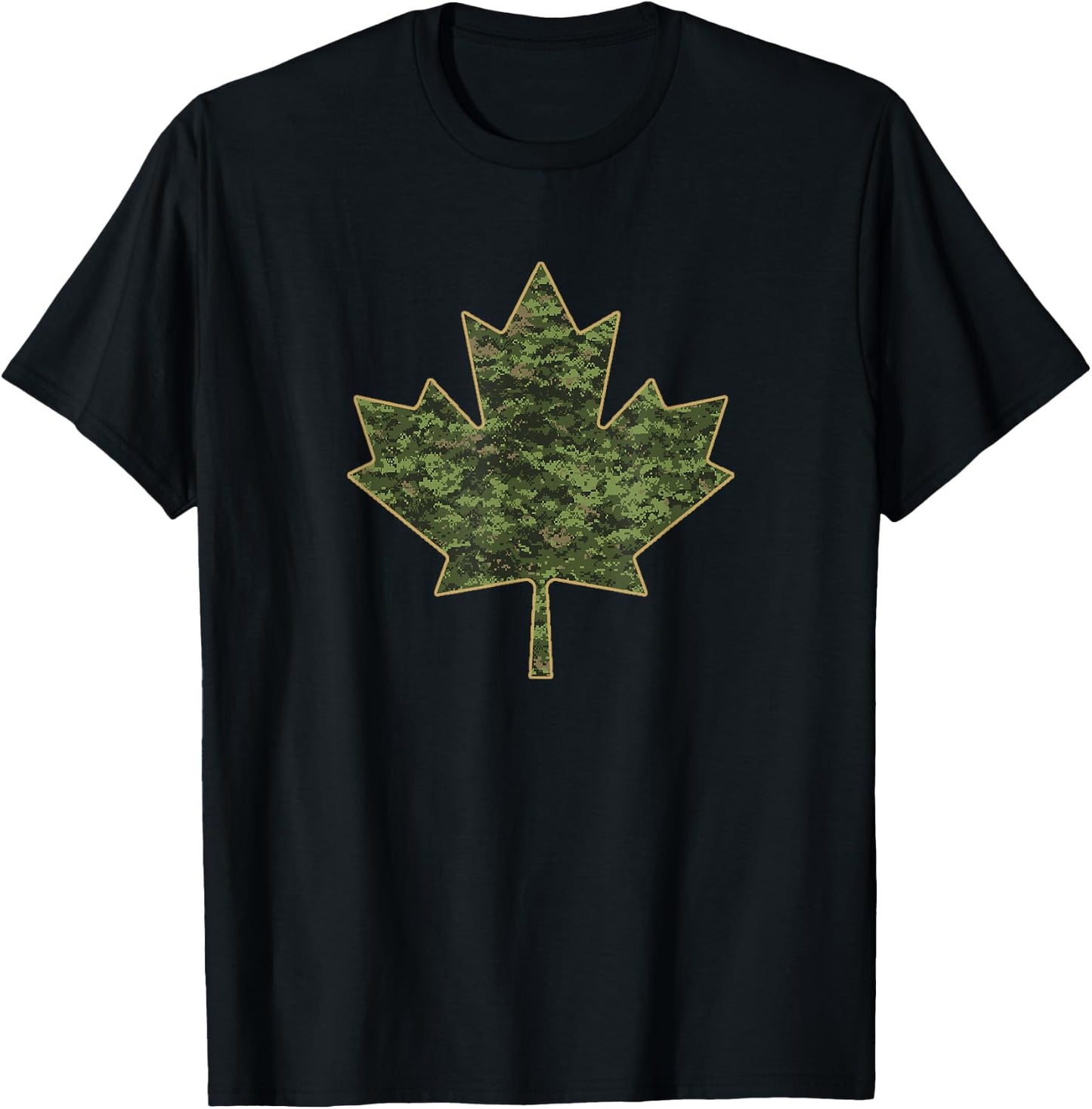 The Flag of Canada, Canadian Army T-Shirt - T-Shirt | Black