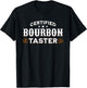 Vintage Certified Bourbon Taster for Whiskey Fan T-Shirt - T-Shirt | Black