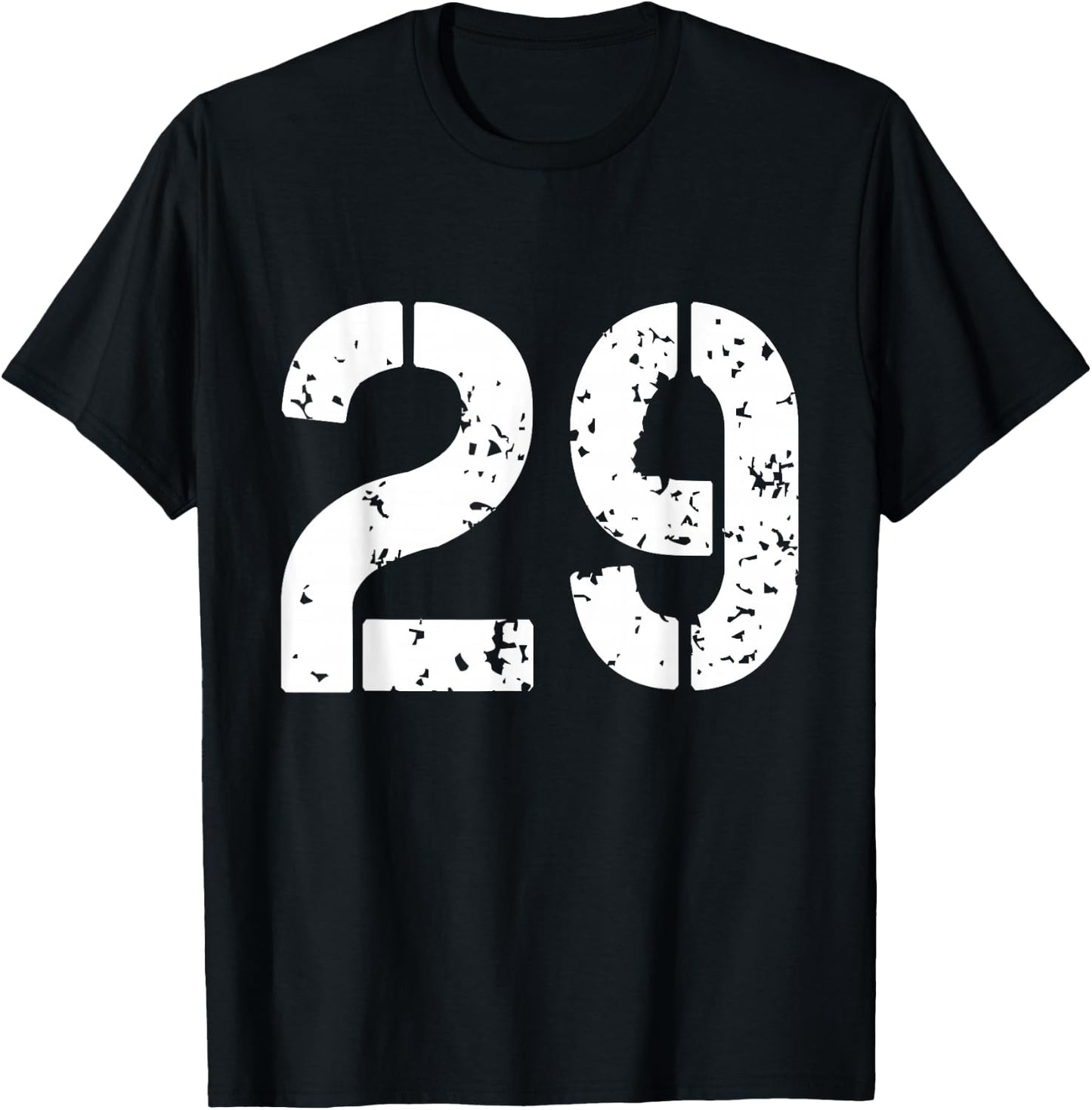 Number 29 Years Old Varsity Team 29th Birthday Graphic T-Shirt - T-Shirt | Black