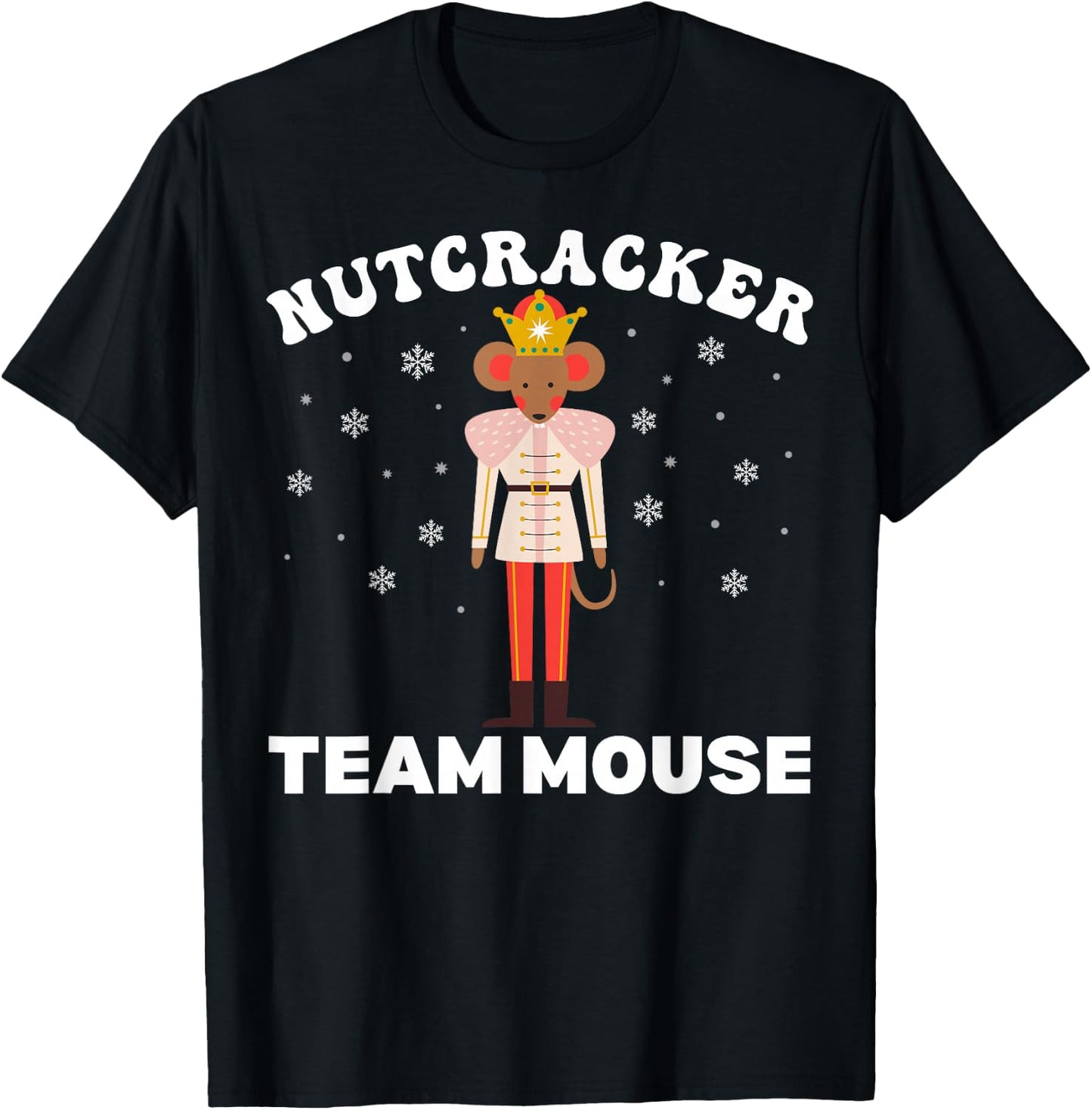 Team Mouse Nutcracker Christmas Dance Pajamas Kids Girls T-Shirt - T-Shirt | Black