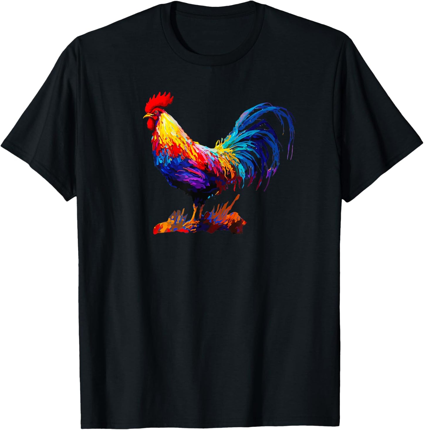 Rooster Country Decor Chicken Gallo Farm T-Shirt - T-Shirt | Black