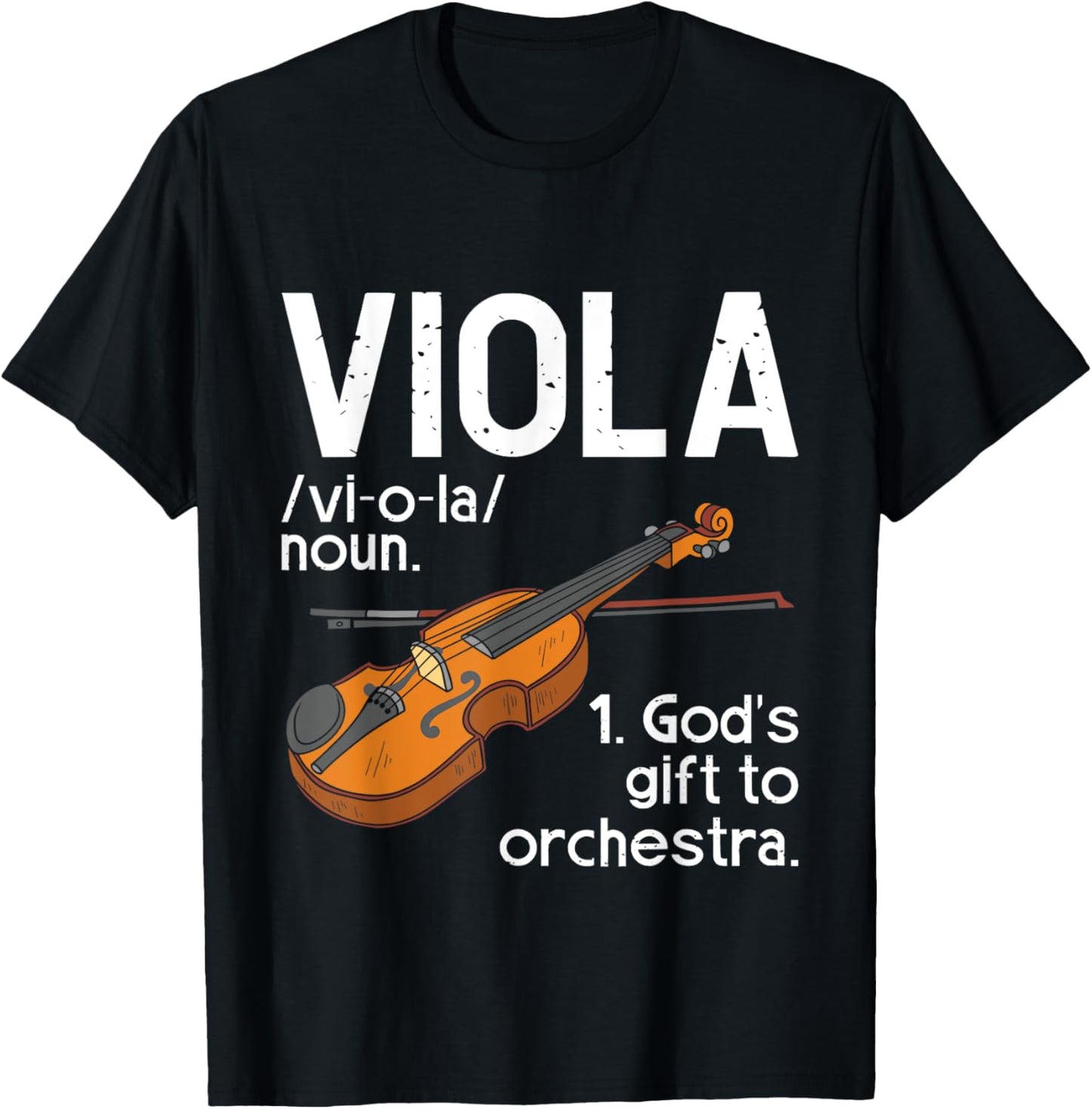 Viola Player - Orchestra Band Violist Jazz Music Lover T-Shirt - T-Shirt | Black