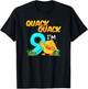 9 Year Old Gifts Boys Girls Teens Dabbing Duck 9th Birthday T-Shirt - T-Shirt | Black