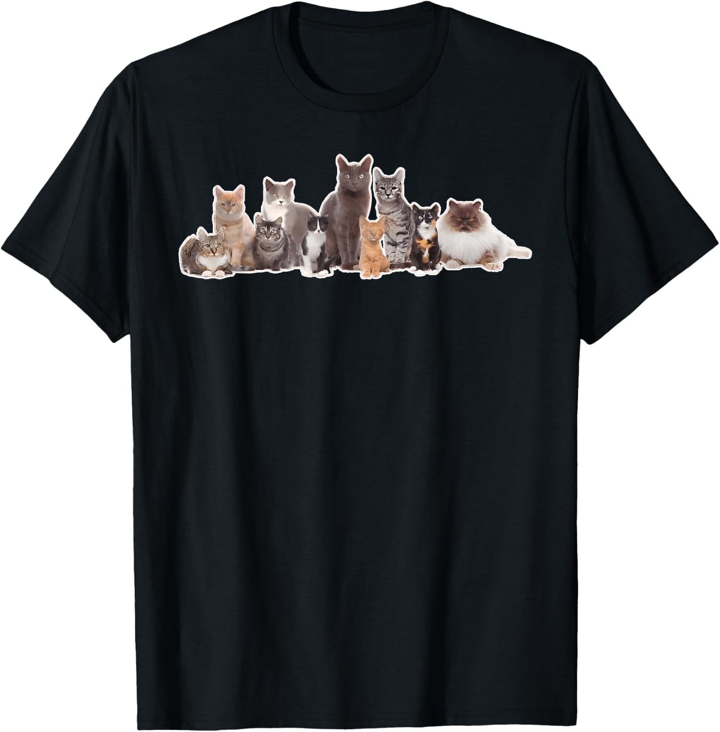 By Jade Cats Graphic Image Picture T-Shirt - T-Shirt | Black