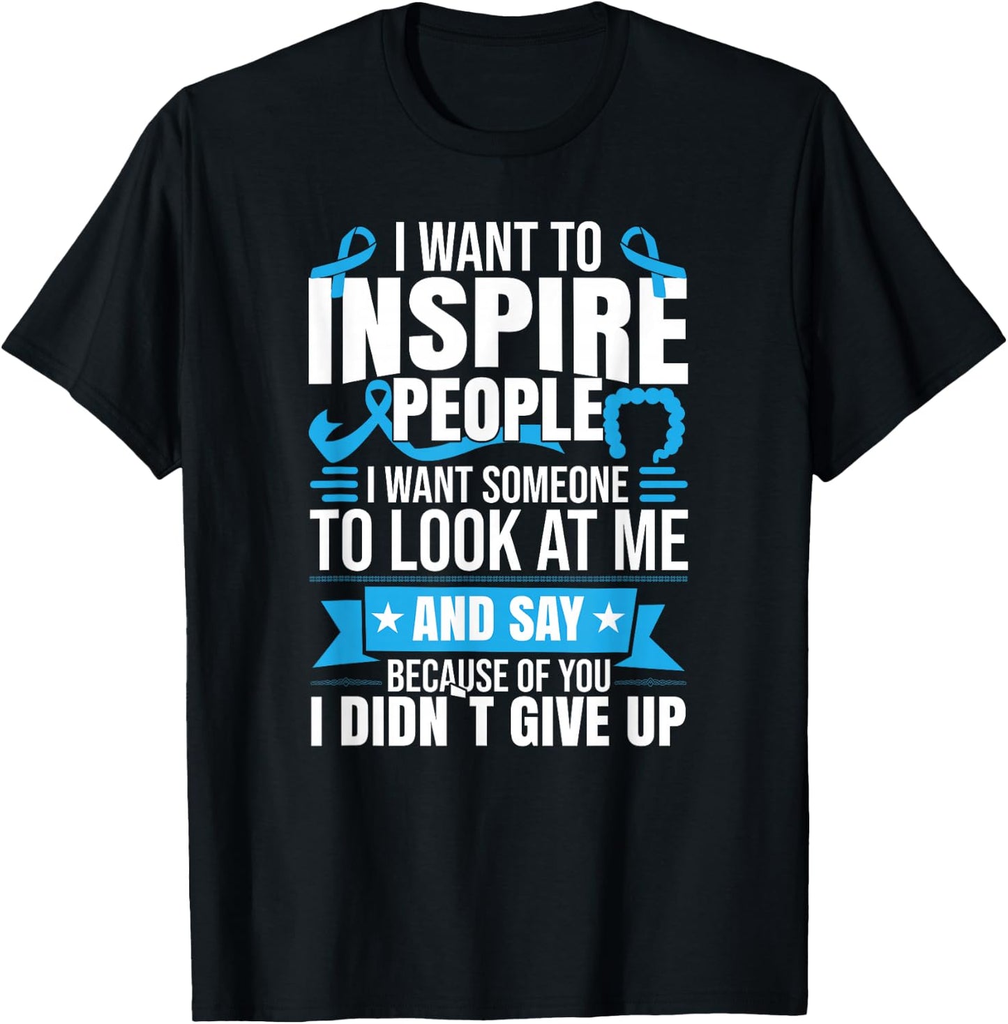 Colon Cancer Warrior T-Shirt - T-Shirt | Black