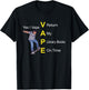 Yes I Vape Return My Library Books On Times T-Shirt - T-Shirt | Black