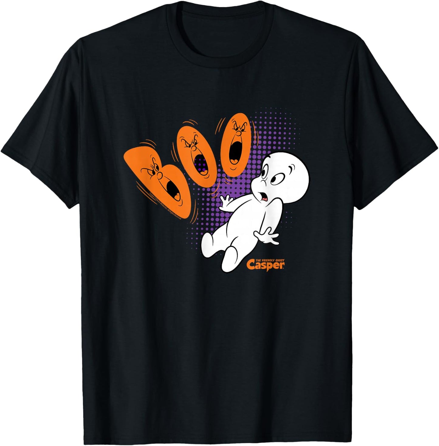 Casper the Friendly Ghost Halloween Boo T-Shirt - T-Shirt | Black