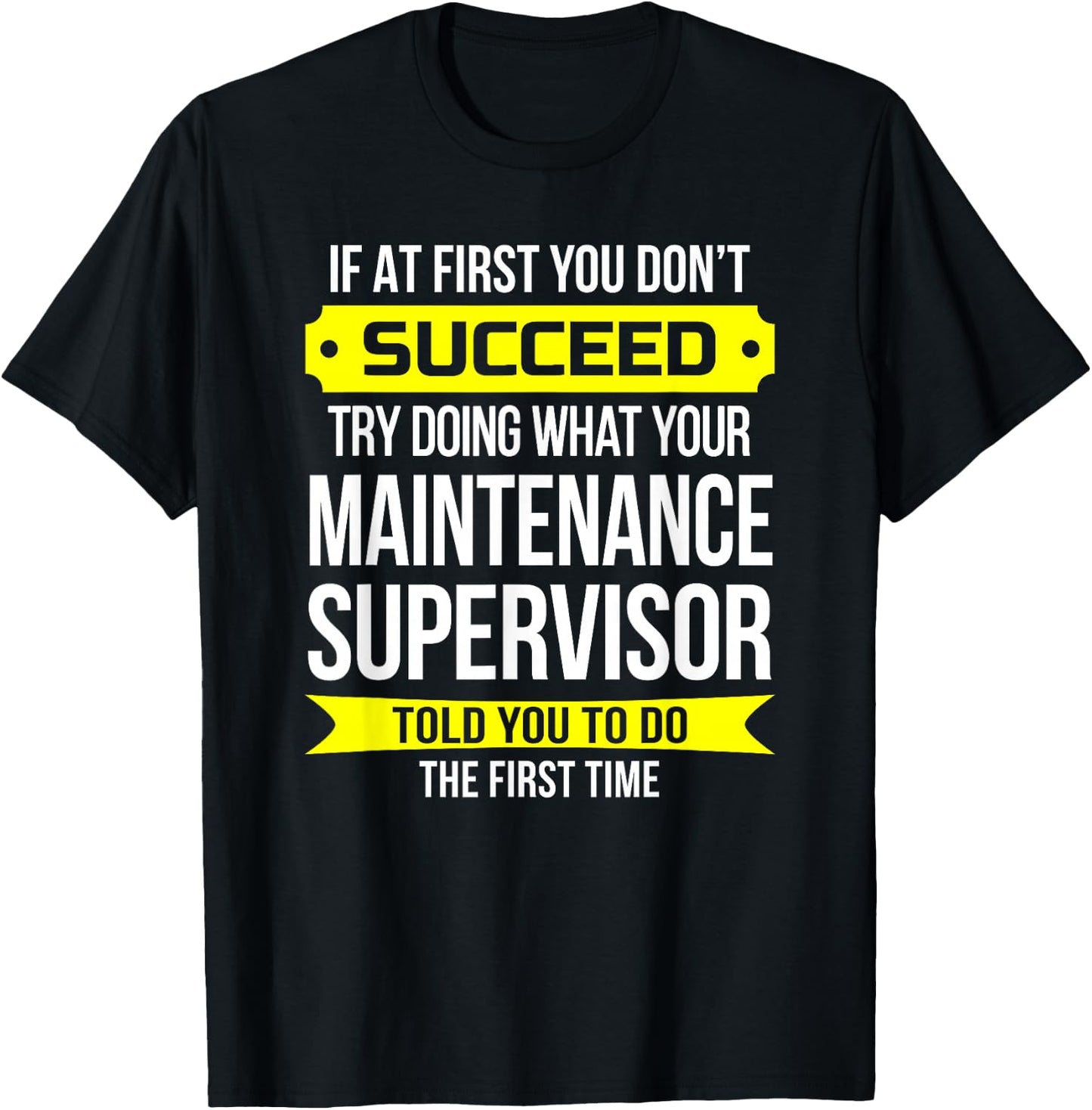 Maintenance Supervisor Gift Maintenance Appreciation Week T-Shirt - T-Shirt | Black