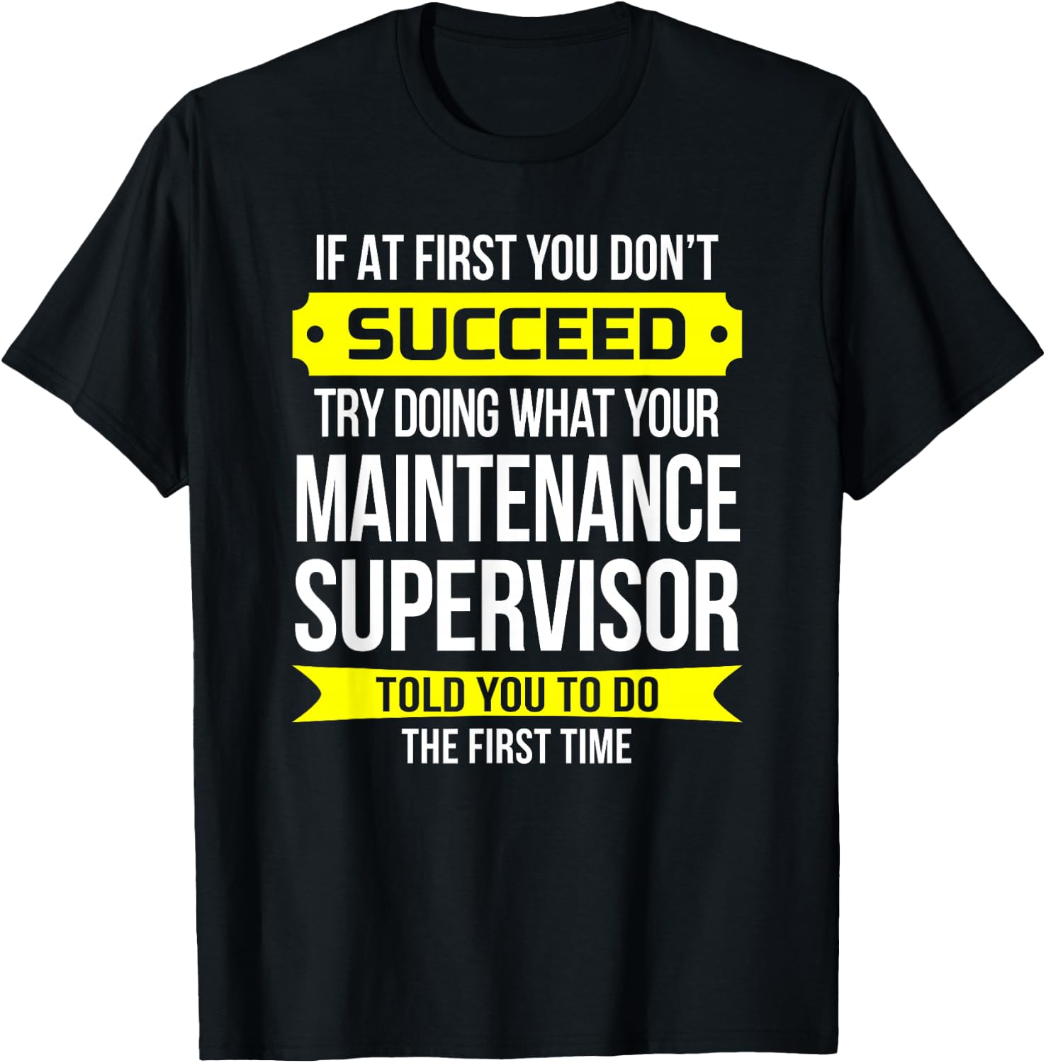 Maintenance Supervisor Gift Maintenance Appreciation Week T-Shirt - T-Shirt | Black