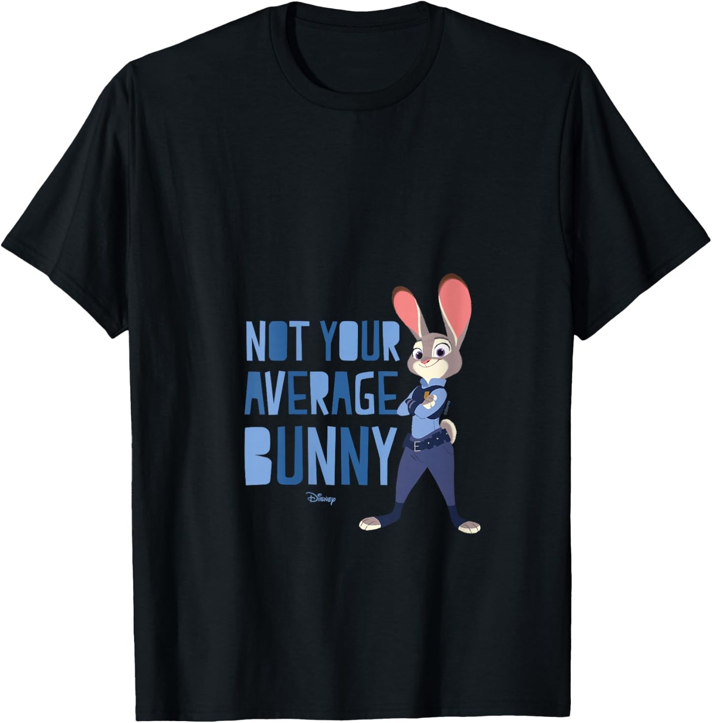 Zootopia - Judy Not Your Average Bunny V-Neck T-Shirt - T-Shirt | Black