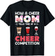 How A Cheer Mom Tells Time at A Cheer Competition Gift T-Shirt - T-Shirt | Black