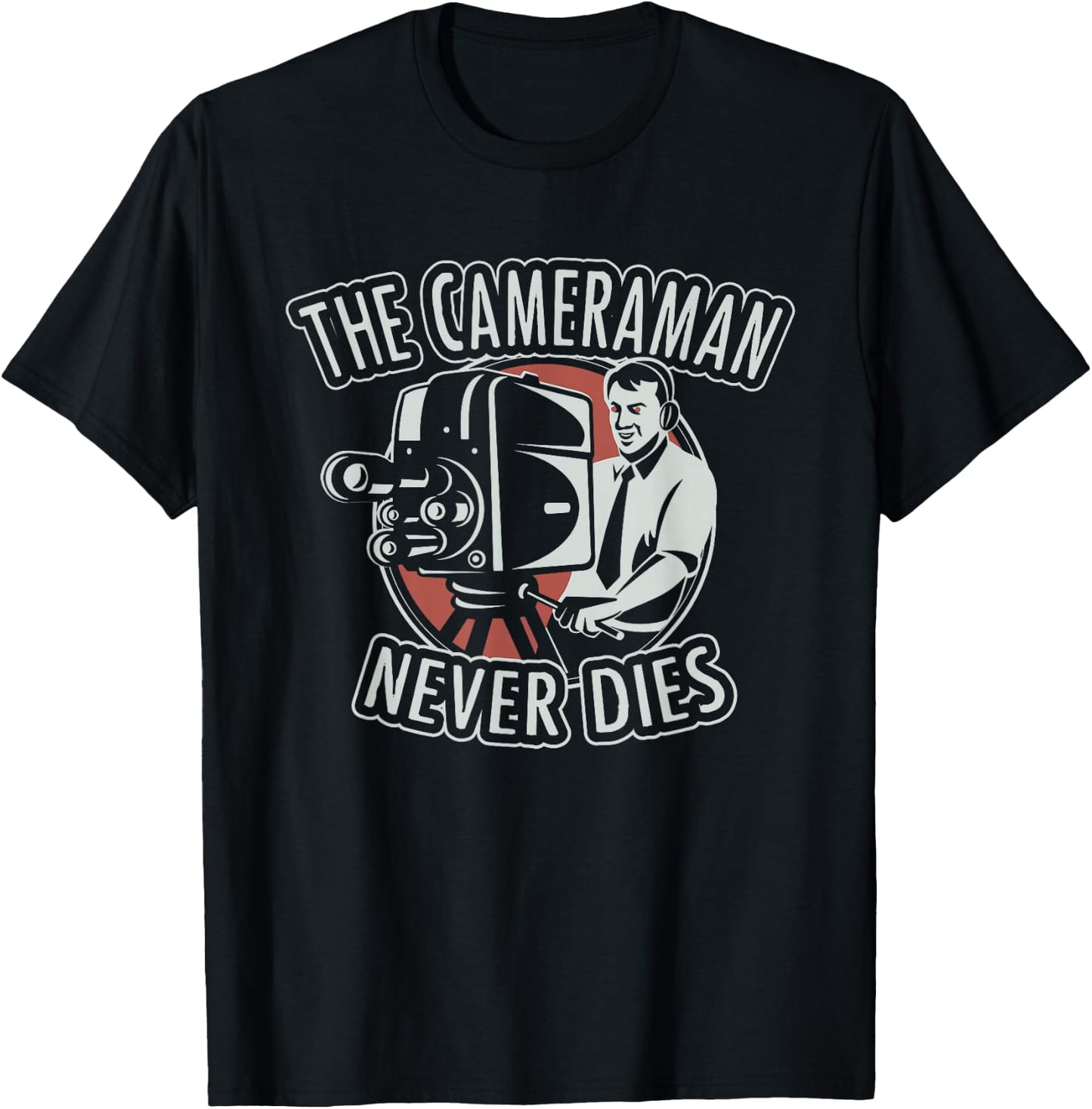 The Cameraman Never Dies T-Shirt - T-Shirt | Black