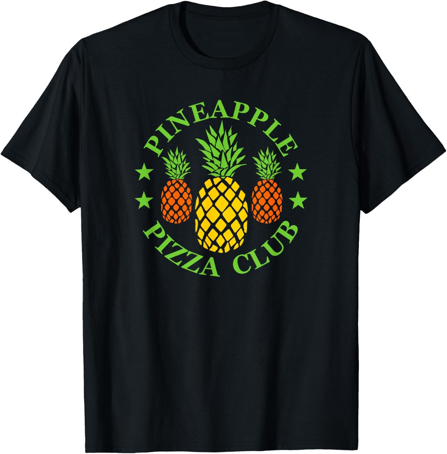 Pineapple Pizza Club T-Shirt - T-Shirt | Black