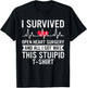 Open Heart Surgery Survivor Recovery Get Well Soon T-Shirt - T-Shirt | Black