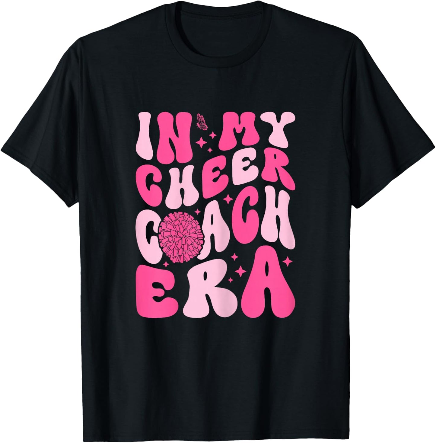 In My Cheer Coach Era Cheerleading Cheerleader Coach T-Shirt - T-Shirt | Black