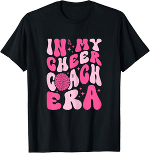 In My Cheer Coach Era Cheerleading Cheerleader Coach T-Shirt - T-Shirt | Black