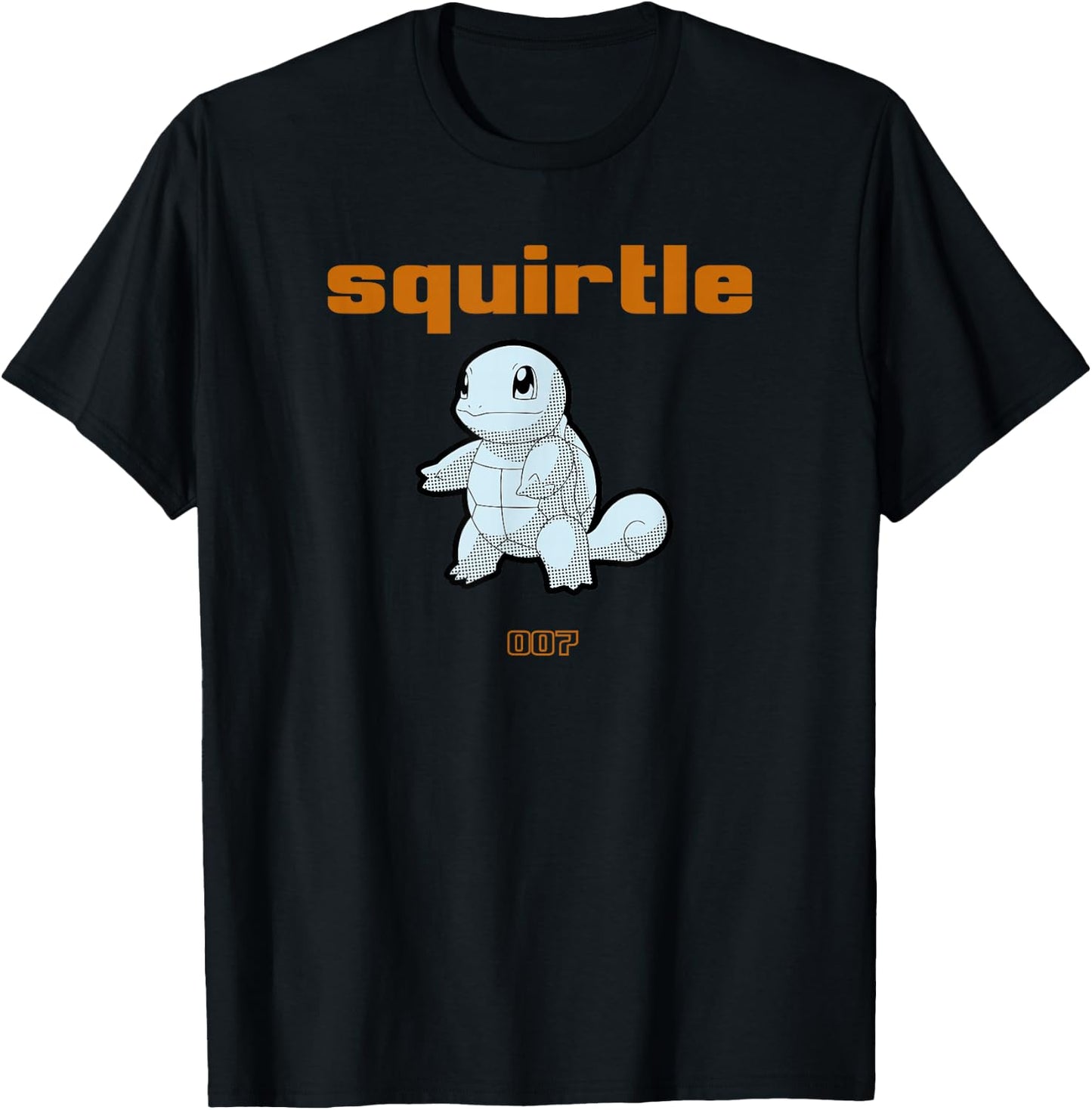 Pokémon Squirtle 007 Standing Pose Portrait T-Shirt - T-Shirt | Black