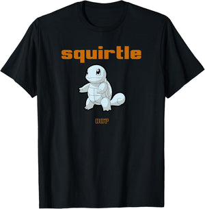 Pokémon Squirtle 007 Standing Pose Portrait T-Shirt - T-Shirt | Black