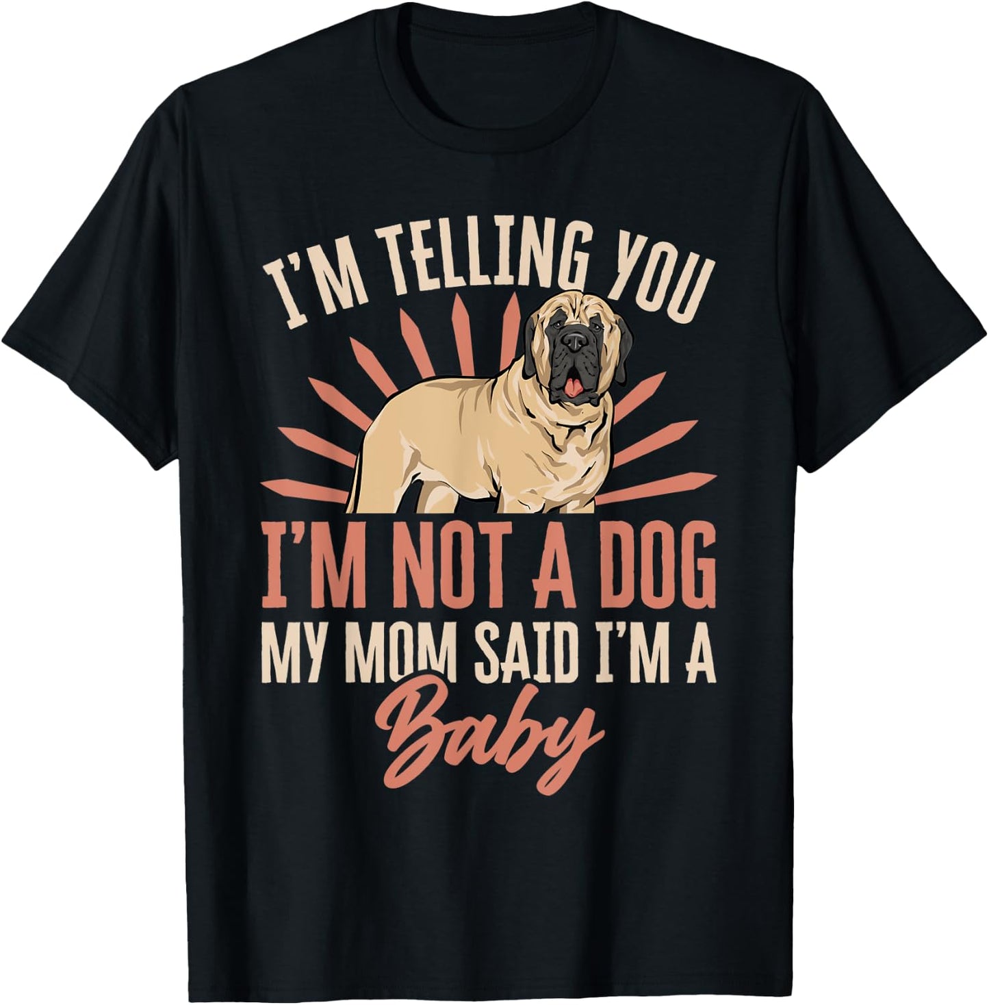 Mastiff Dog Mom English Mastiff Mom T-Shirt - T-Shirt | Black