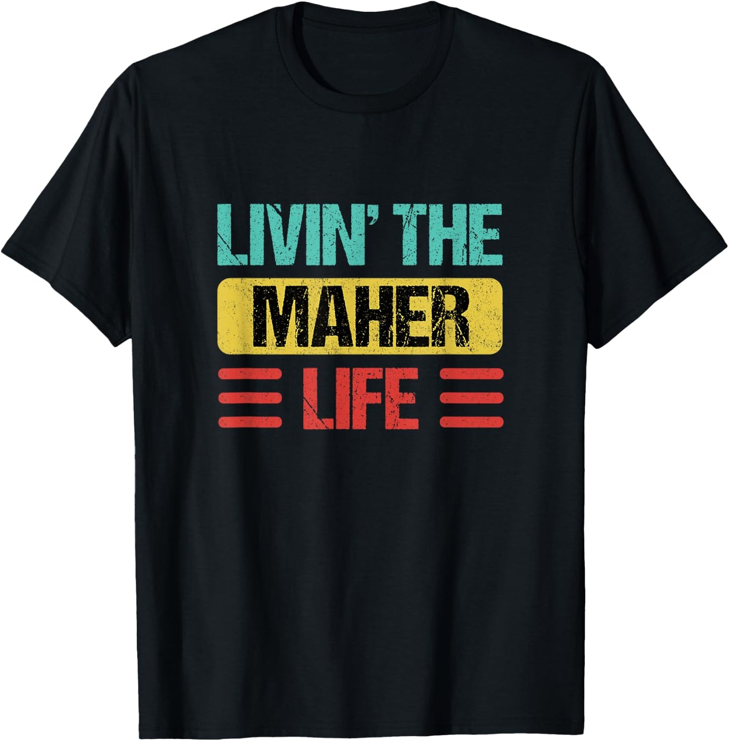 Maher Name T-Shirt - T-Shirt | Black