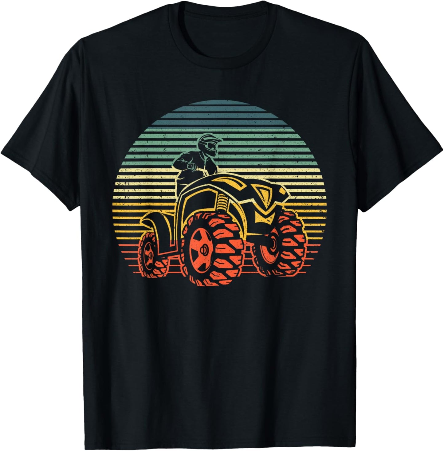Best ATV Design Women Kids 4 Wheeler ATV Quad Racing T-Shirt - T-Shirt | Black
