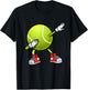 Funny Tennis Dab Ball Player Racket Sports Fan Dabbing T-Shirt - T-Shirt | Black