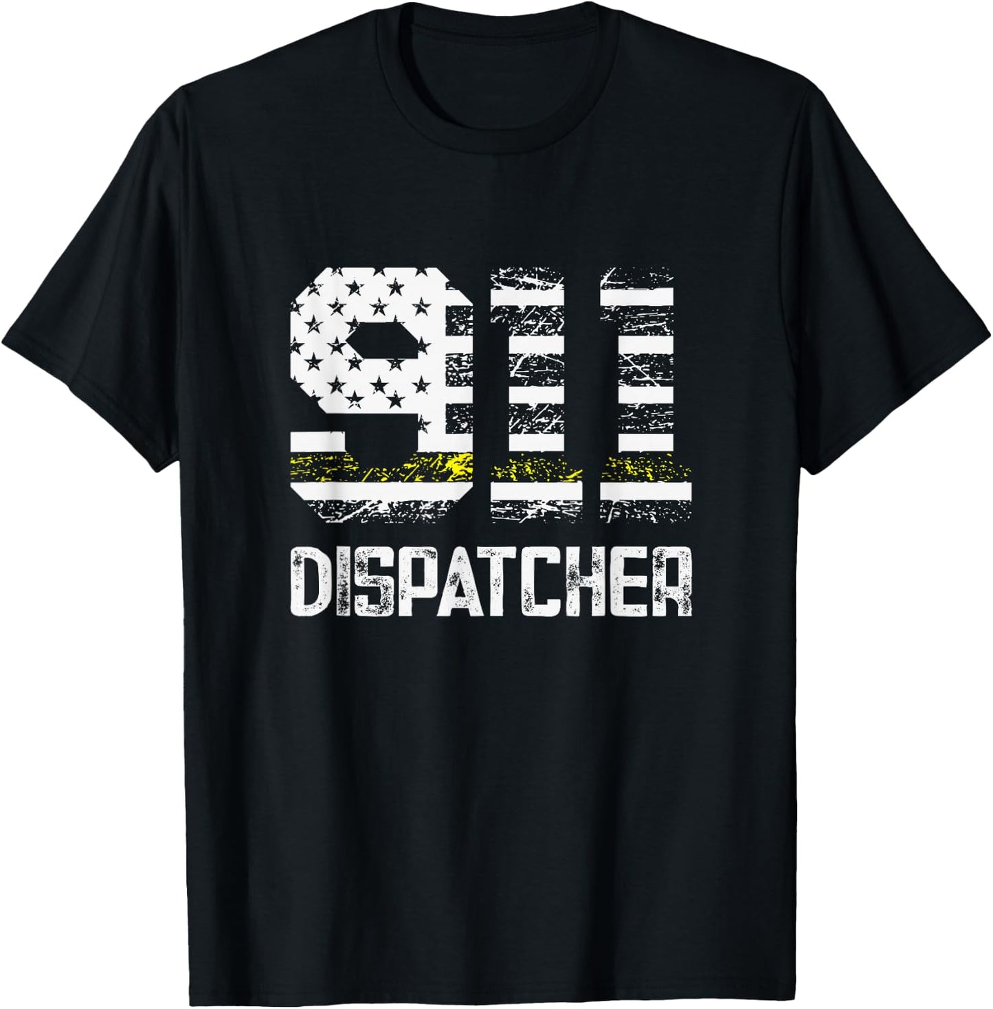 Fire Police Dispatcher 911 Emergency Services T-Shirt - T-Shirt | Black