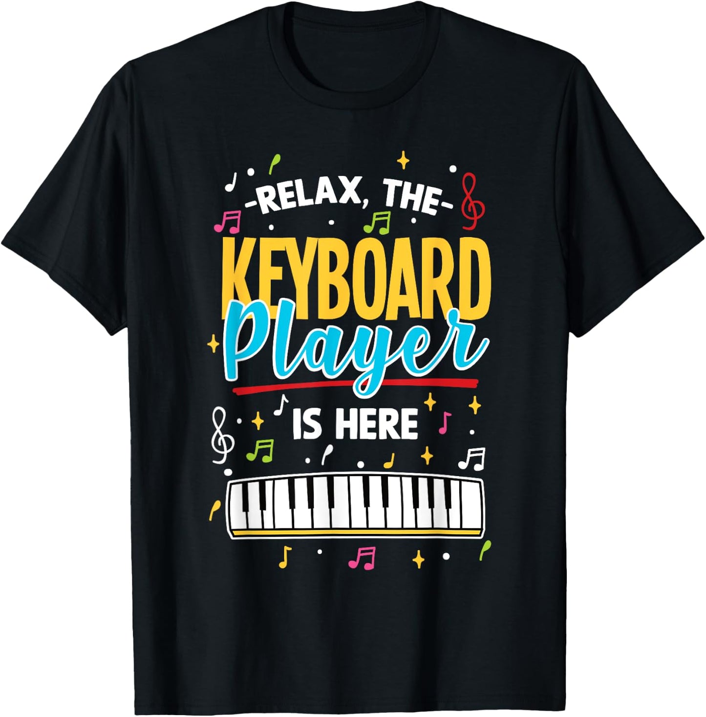 Pianist Keyboard Piano Player T-Shirt - T-Shirt | Black