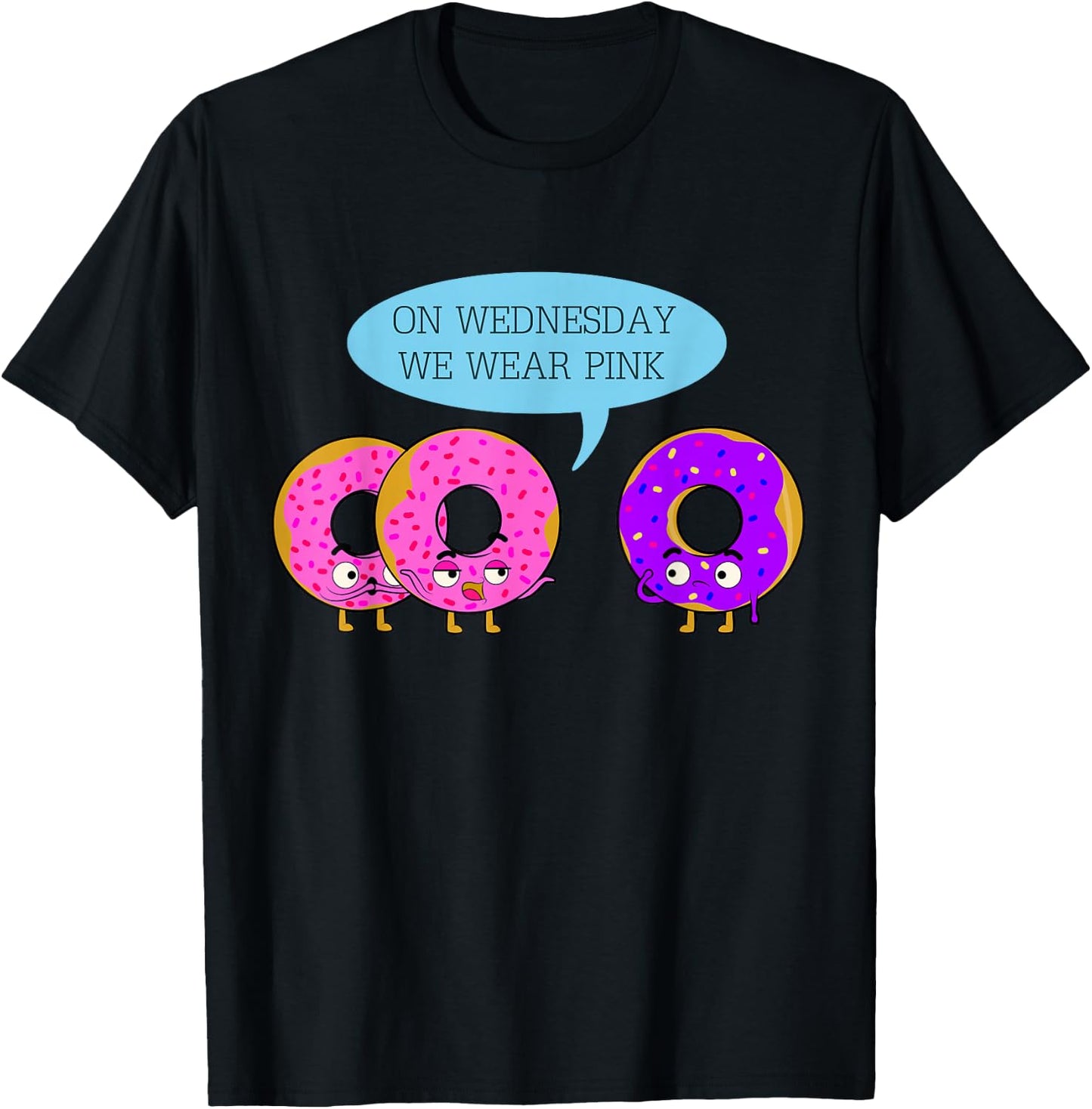 On Wednesday We Wear Pink T-Shirt - T-Shirt | Black