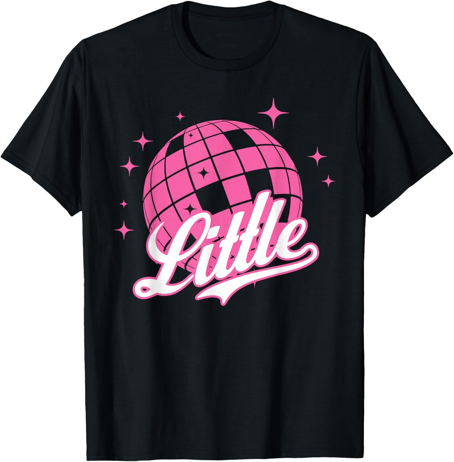 Disco Ball Retro Little/Big ERA Sorority Reveal Retro T-Shirt - T-Shirt | Black