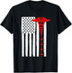 Nursing Shirts Us Flag Nurse Life Medicine Student T-Shirt - T-Shirt | Black