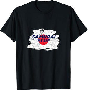 Samurai Blue Japan Soccer Team 日本サッカー代表 T-Shirt - T-Shirt | Black