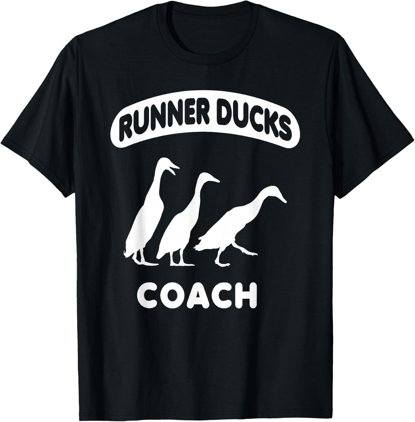 Runner Ducks Coach Indian Duck T-Shirt - T-Shirt | Black
