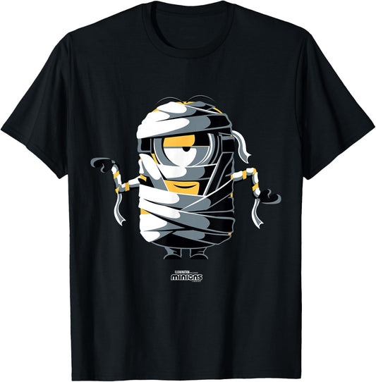 Minions Monsters Mummy Stuart Halloween T-Shirt - T-Shirt | Black