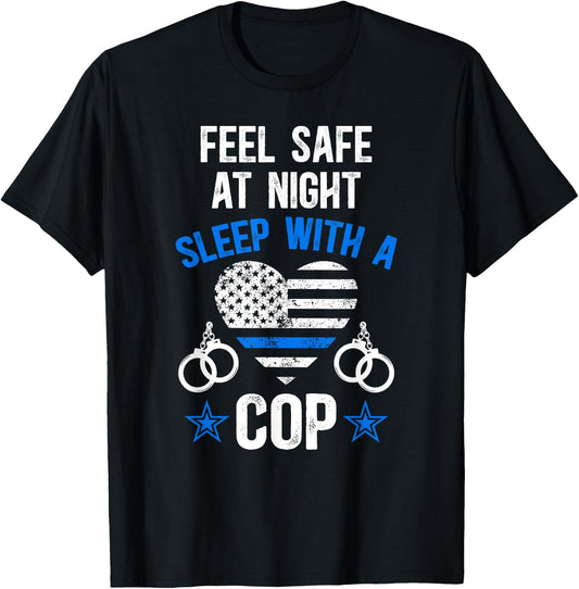 Funny Police Wife Of A Policeman Wife Black Police-Themed Women's T-Shirt - T-Shirt | Black