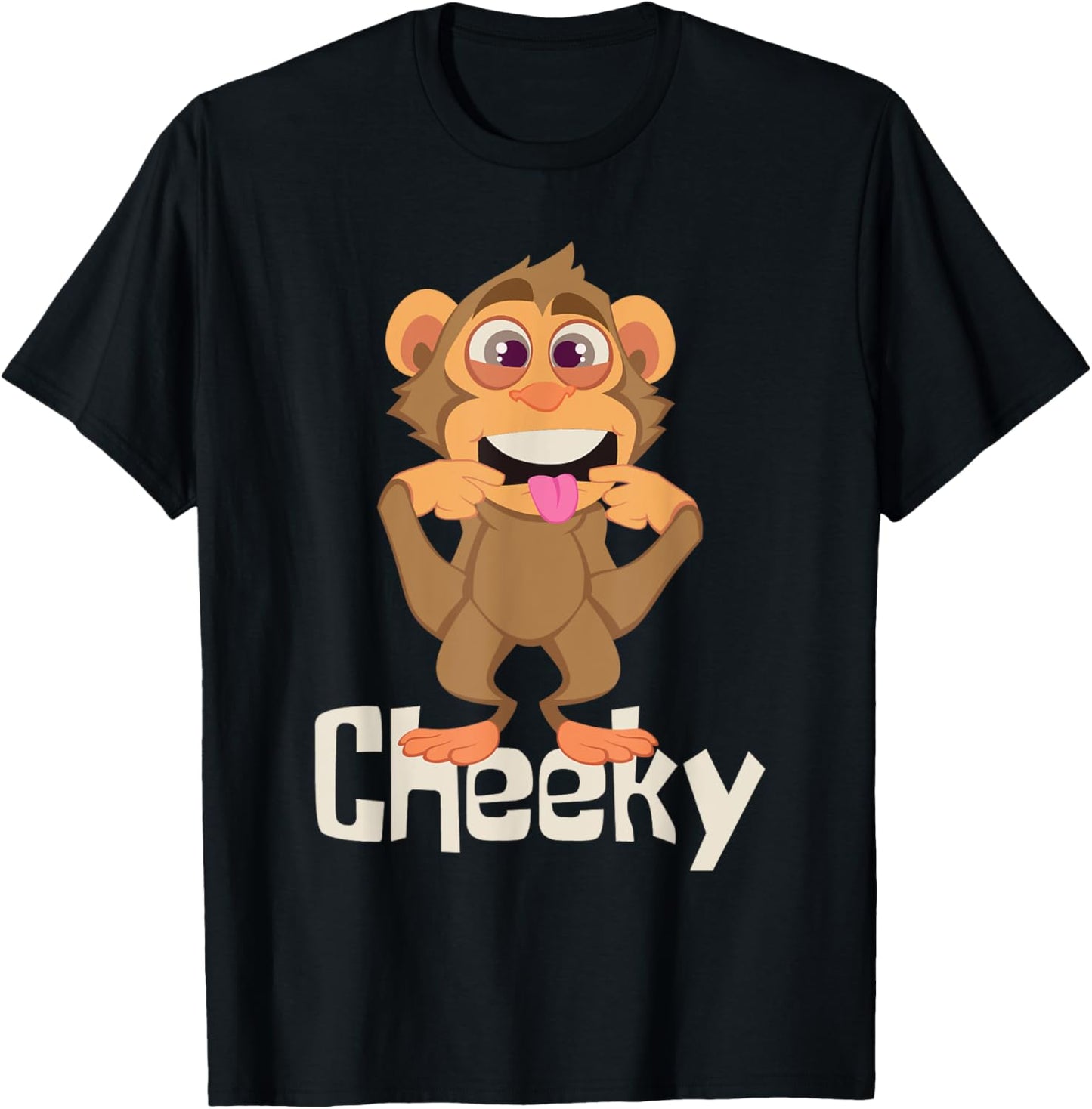 Cheeky - Monkey Primate Lover Zoo Animal Zookeeper Zoology T-Shirt - T-Shirt | Black