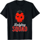 Ladybug Squad Cute Ladybugs Lover Kids Girls Boys T-Shirt - T-Shirt | Black