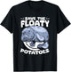 Save The Floaty Potatoes Dugong Sea Manatees Chubby Manatee T-Shirt - T-Shirt | Black