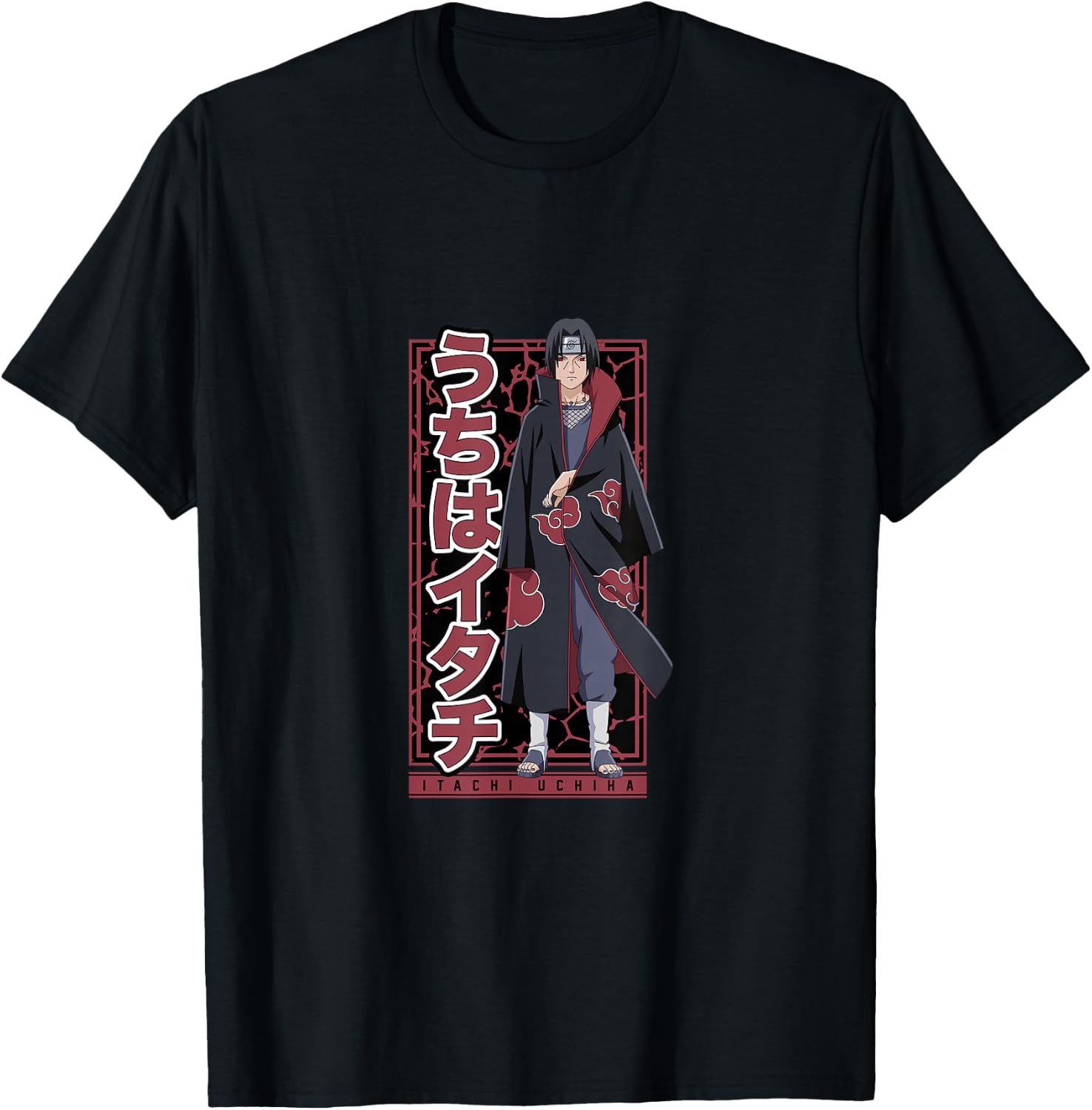 Naruto Shippuden Itachi Uchiha Small T-Shirt - T-Shirt | Black