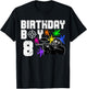 8th Birthday Paintball Outdoor Sport 8 Year Old Funny B-Day T-Shirt - T-Shirt | Black