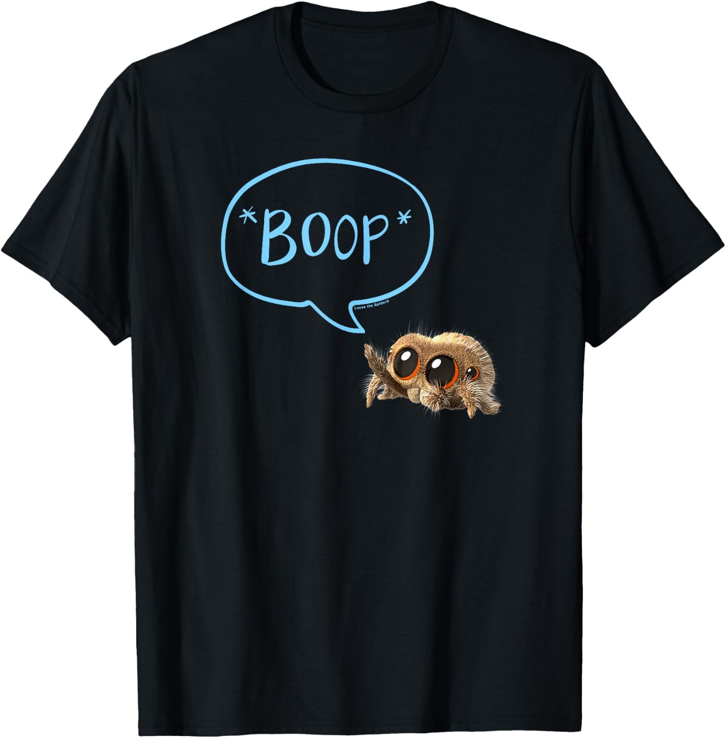 Lucas The Spider Boop Blue T-Shirt - T-Shirt | Black