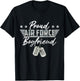 Proud Air Force Boyfriend Military Air Force Family Matching T-Shirt - T-Shirt | Black