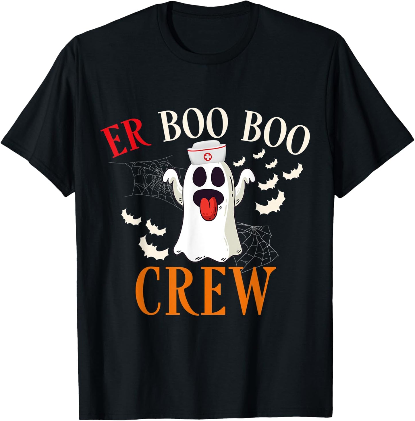 ER Boo Boo Crew Nurse Halloween Costume Matching Squad Women T-Shirt - T-Shirt | Black