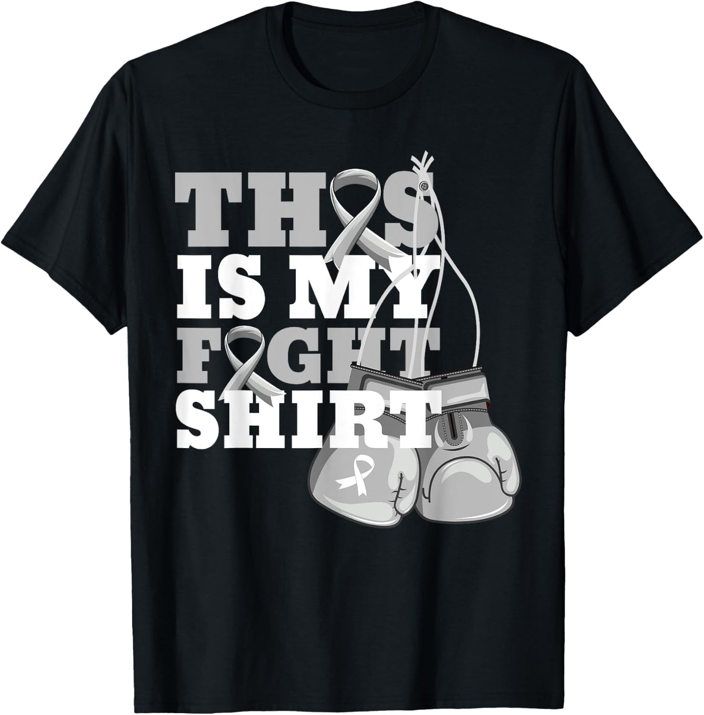 This Is My Fight Shirt Parkinson's Disease Fighter Support T-Shirt - T-Shirt | Black