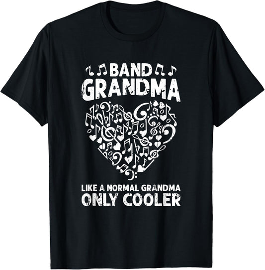 Band Grandma like a normal grandma only cooler - orchestra T-Shirt - T-Shirt | Black